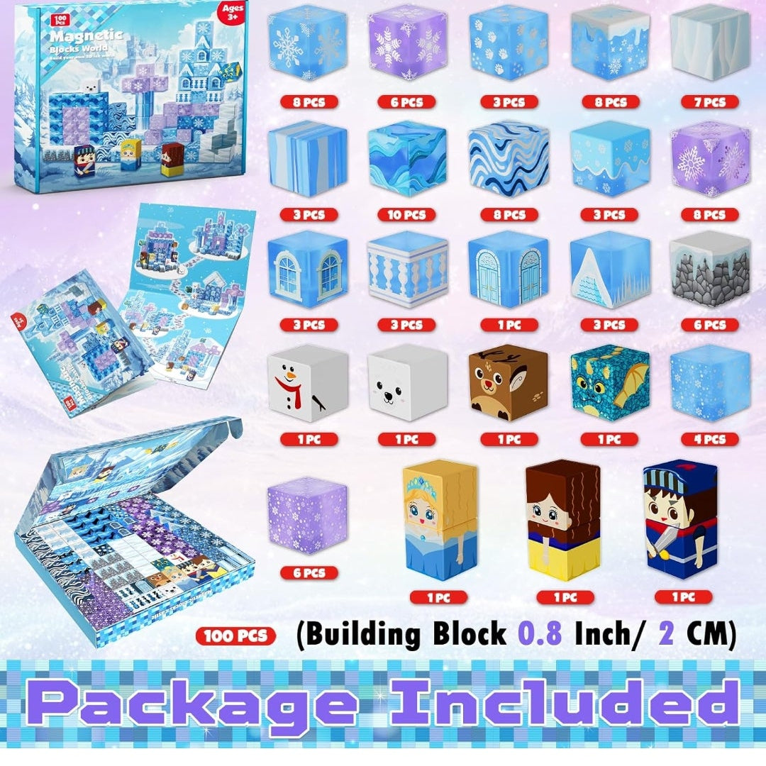 Great Gift! Princess Castle Magnetic Blocks