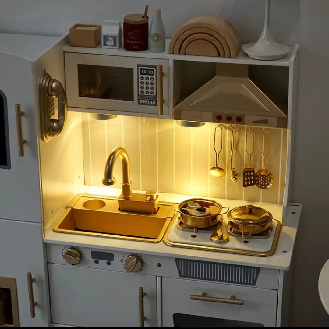 Gourmet Wooden Kids Kitchen Playset