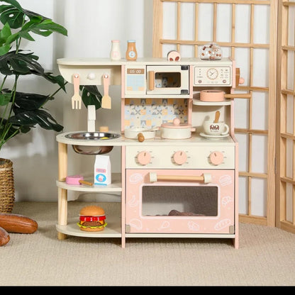 DEALZON! Wooden Play Kitchen for Kids